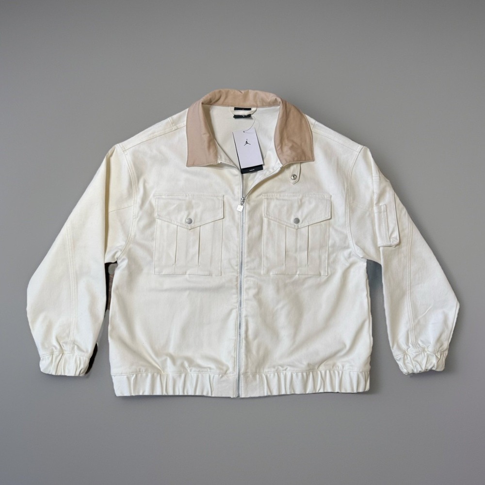 NWT Air Jordan Renegade Canvas Jacket Sail‎ Womens Size Medium